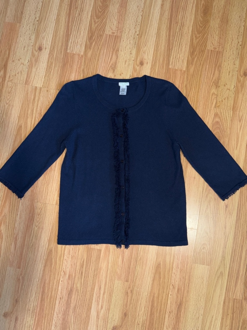 Kate Spade Button Front Cardigan Cashmere Silk Blend Size Large